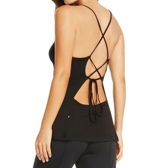 🤑NWT Fabletics Women's Black Violet Top - Picture 2 of 5